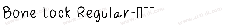 Bone Lock Regular字体转换